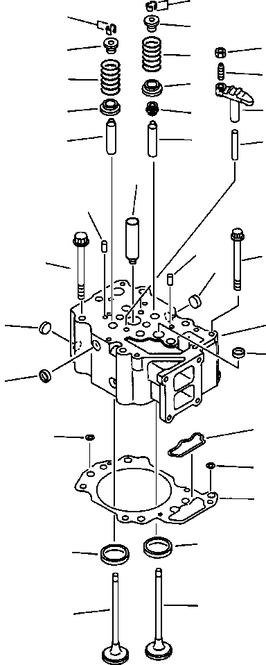 CYLINDER HEAD ASS'Y,VALVE LESS 6151-11-1100 KOMATSU