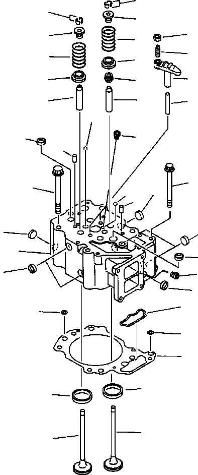 CYLINDER HEAD ASS'Y,VALVE LESS 6151-13-1101 KOMATSU