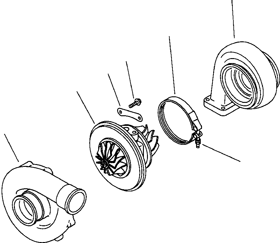 TURBOCHARGER ASSEMBLY 6151-83-8210 KOMATSU