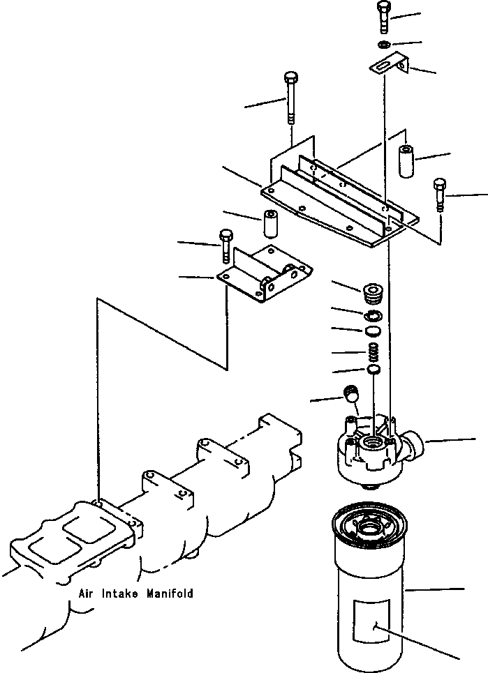 BRACKET,FUEL FILTER 6151-71-6240 KOMATSU