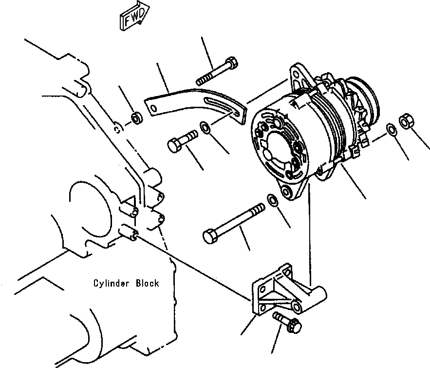 PLATE,ADJUST 6150-83-6790 KOMATSU