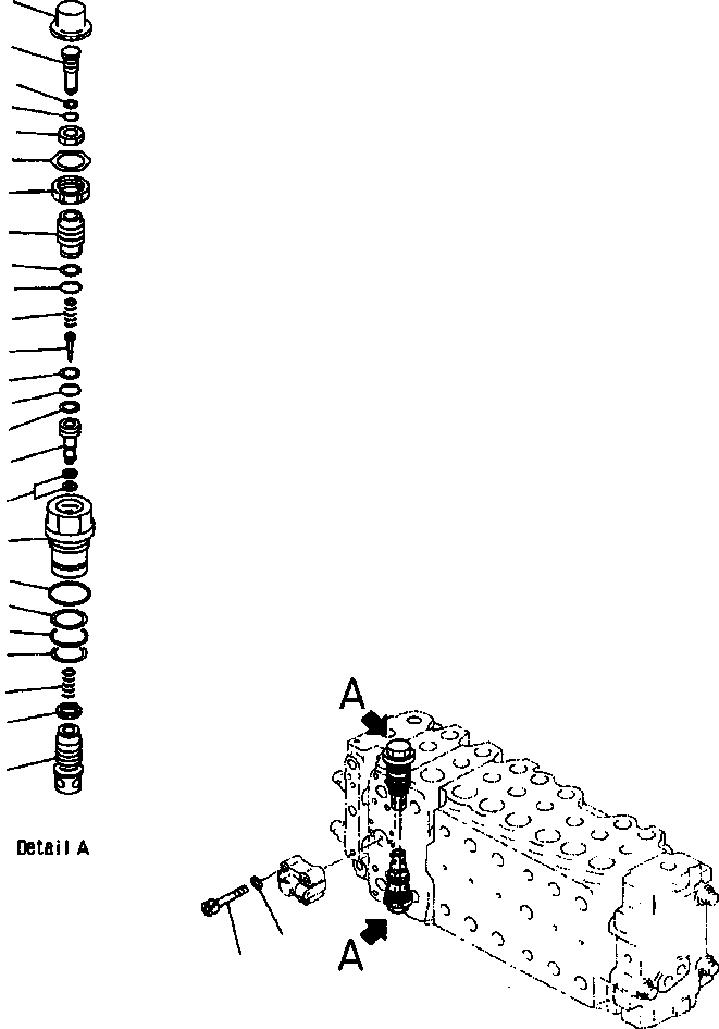 CONTROL VALVE ASS'Y (SEE PG H-140) NSS-48-19100 KOMATSU