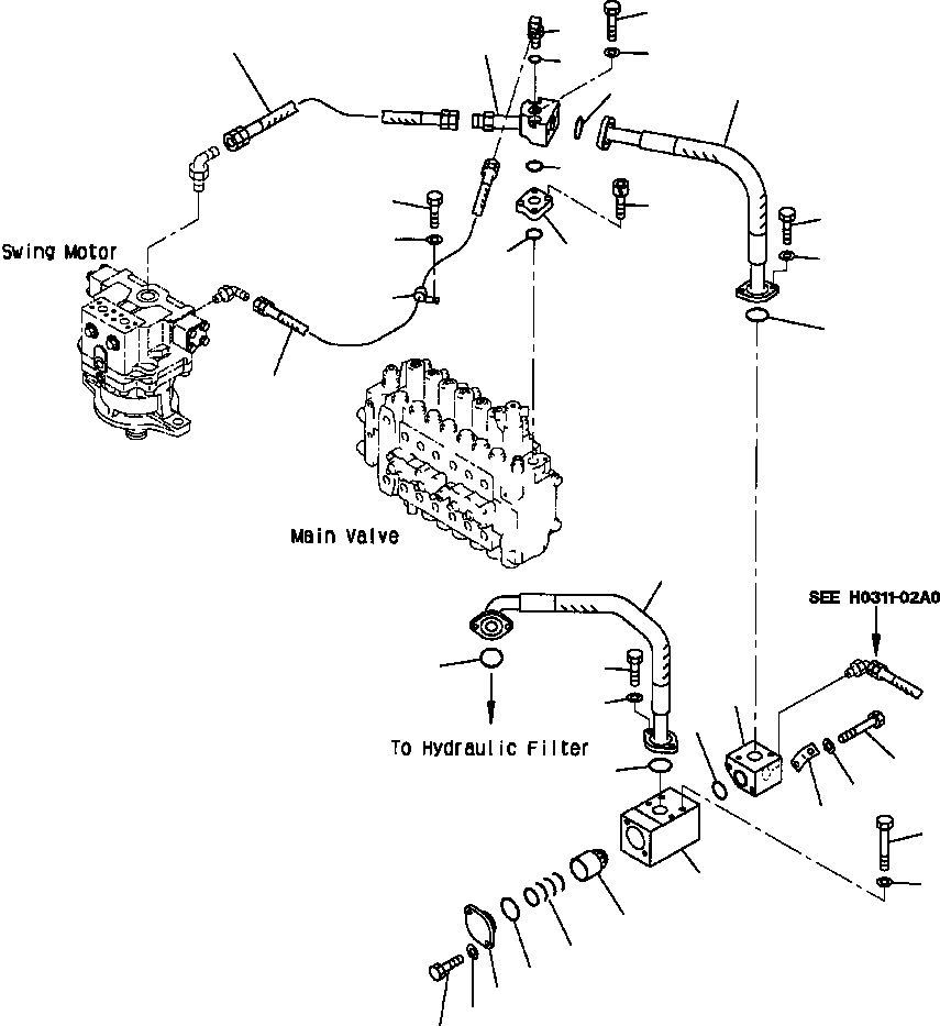 Клапан в сборе 207-62-61900 KOMATSU