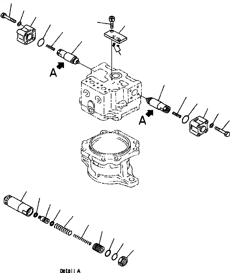 Клапан в сборе, предохранительный 702-77-04202 KOMATSU