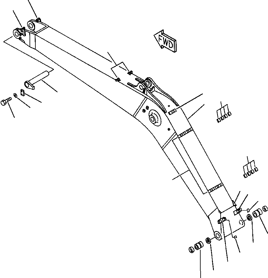 Стрела в сборе 208-70-00400 KOMATSU