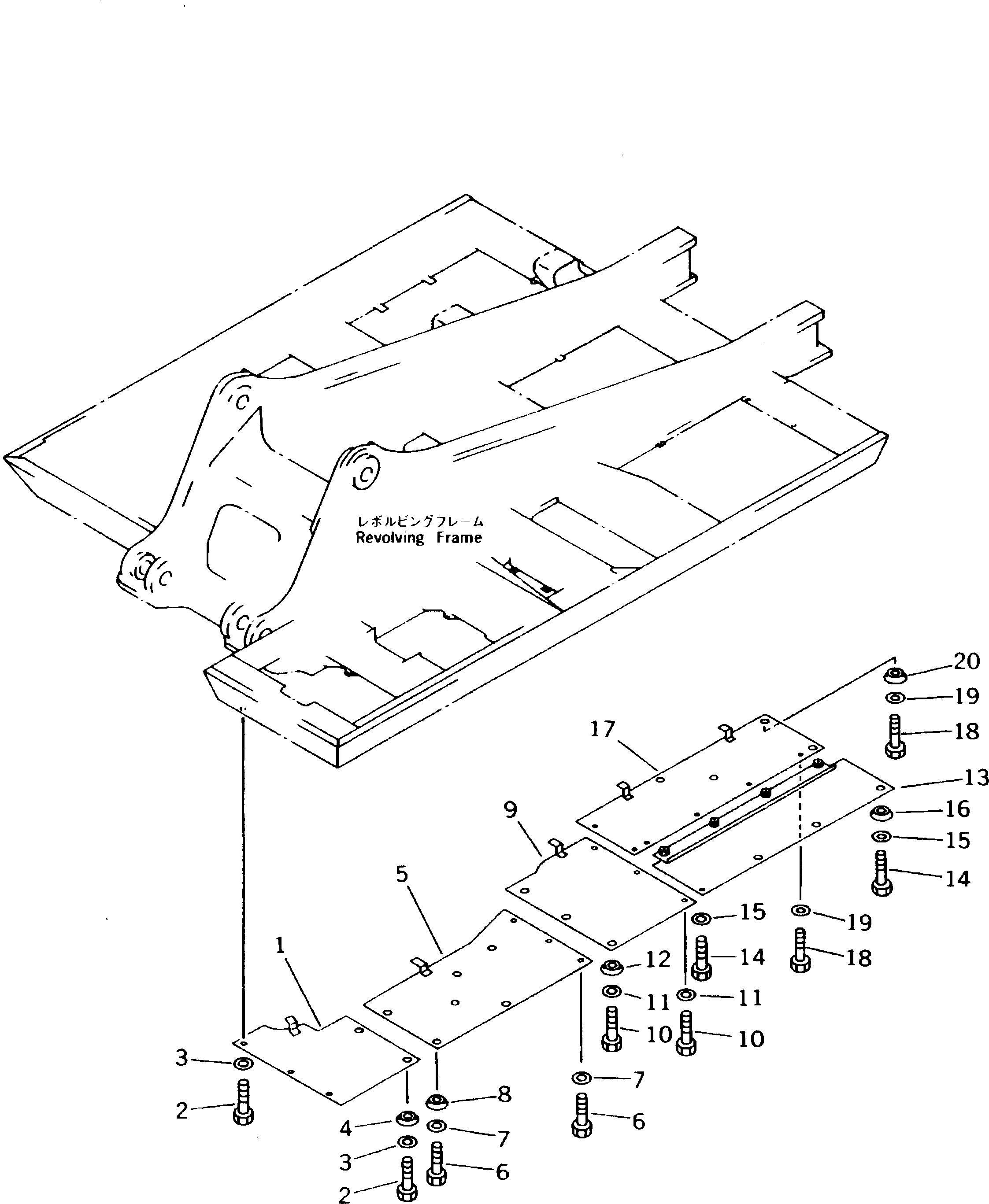 COVER GROUP,(EXCEPT JAPAN) (\8\208-54-X1520) KOMATSU