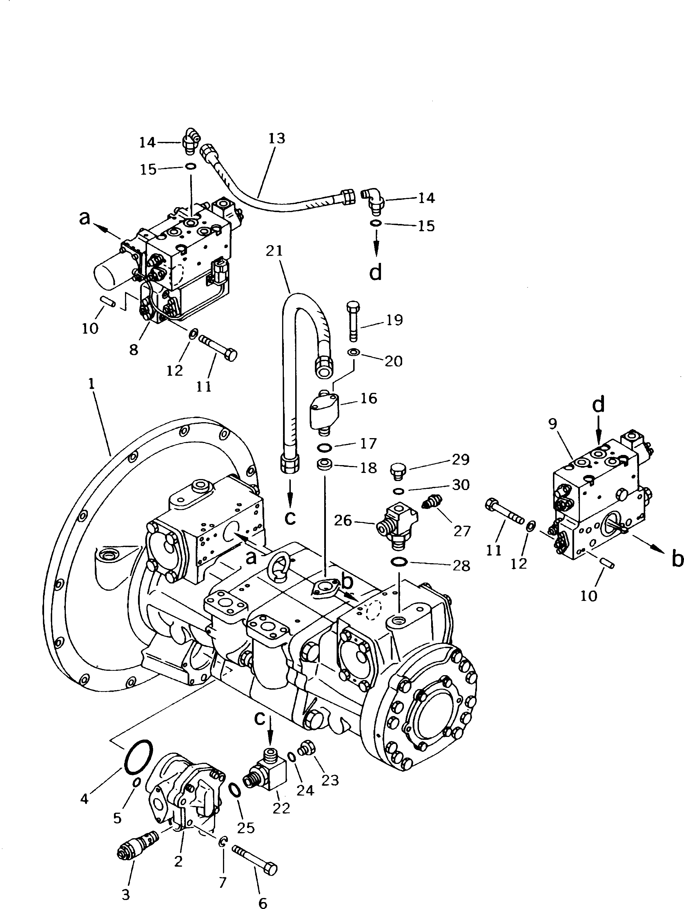 SERVO VALVE ASS'Y,REAR (708-27-08221) KOMATSU