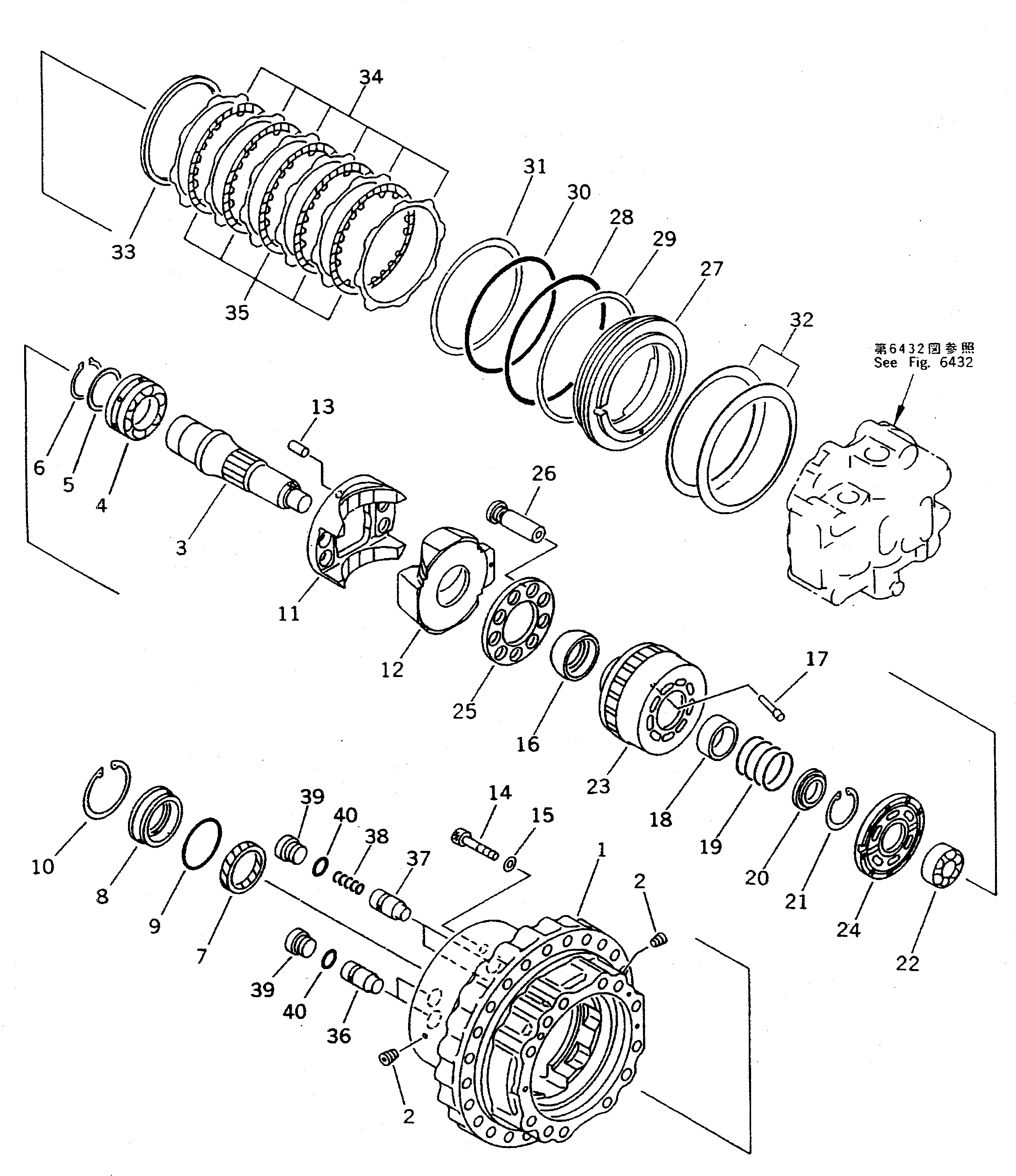 бортовой редуктор в сборе (208-27-00104) KOMATSU