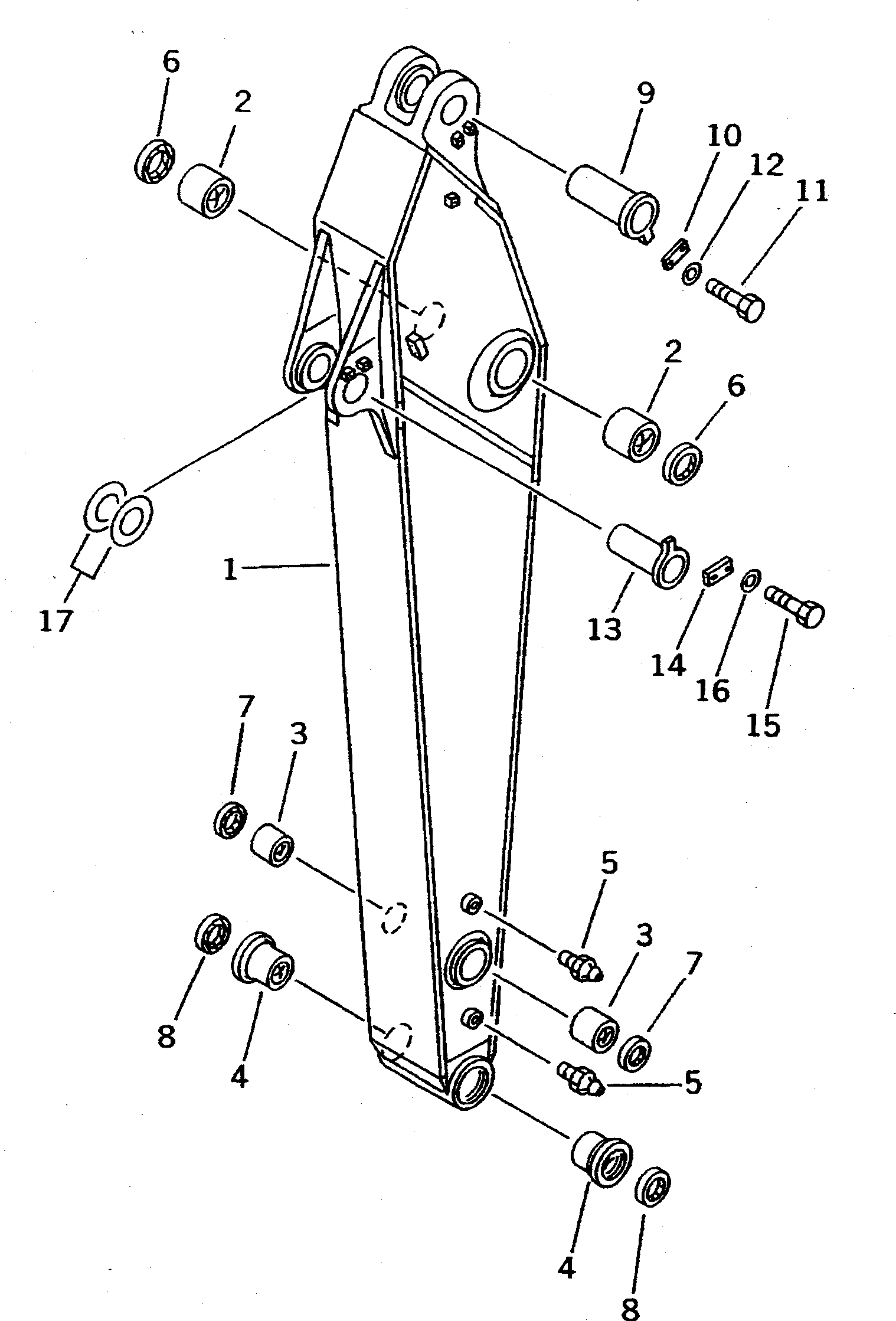 ARM GROUP (\8\208-944-X110) KOMATSU