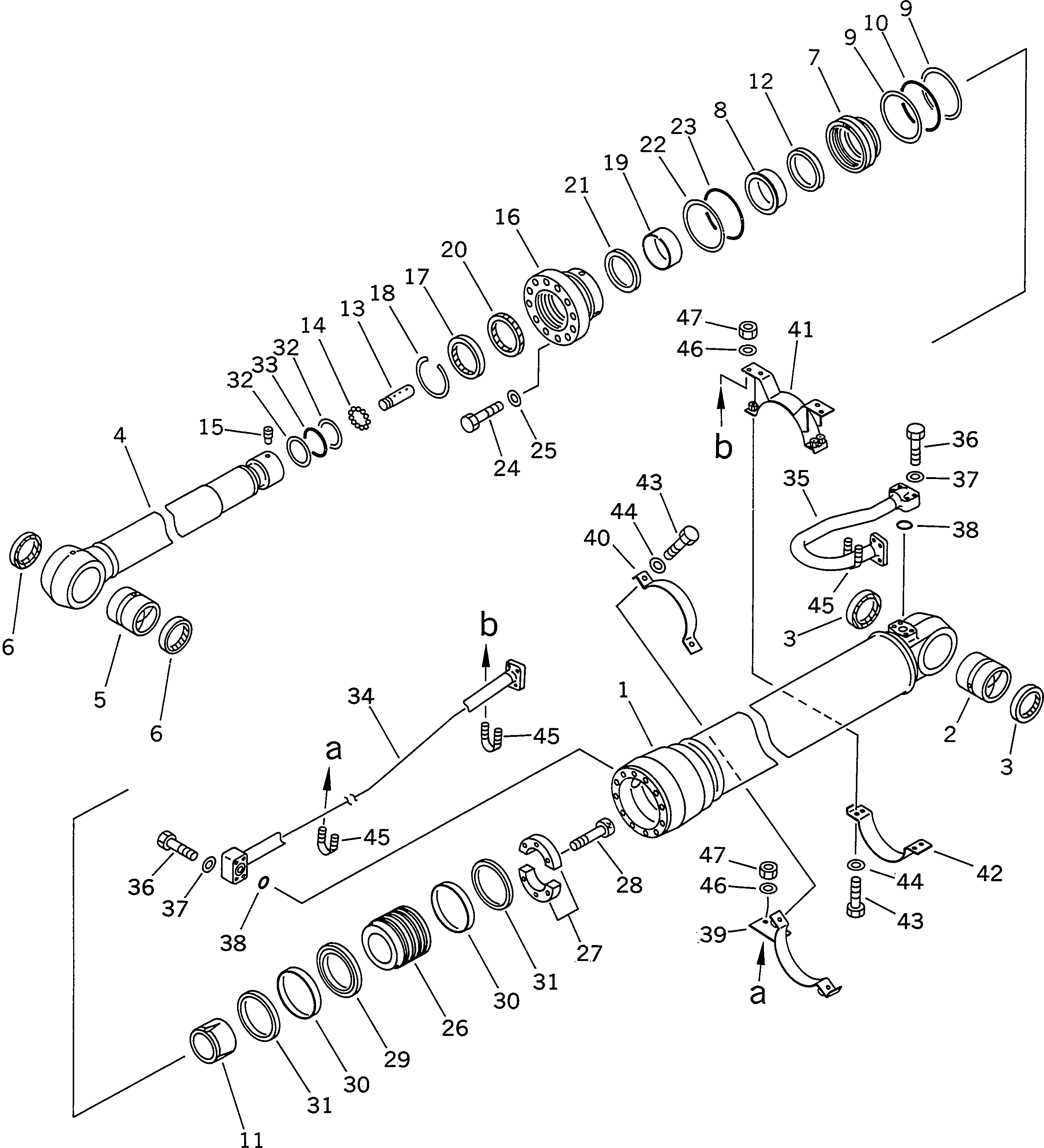 Упорное кольцо 707-71-31280 KOMATSU