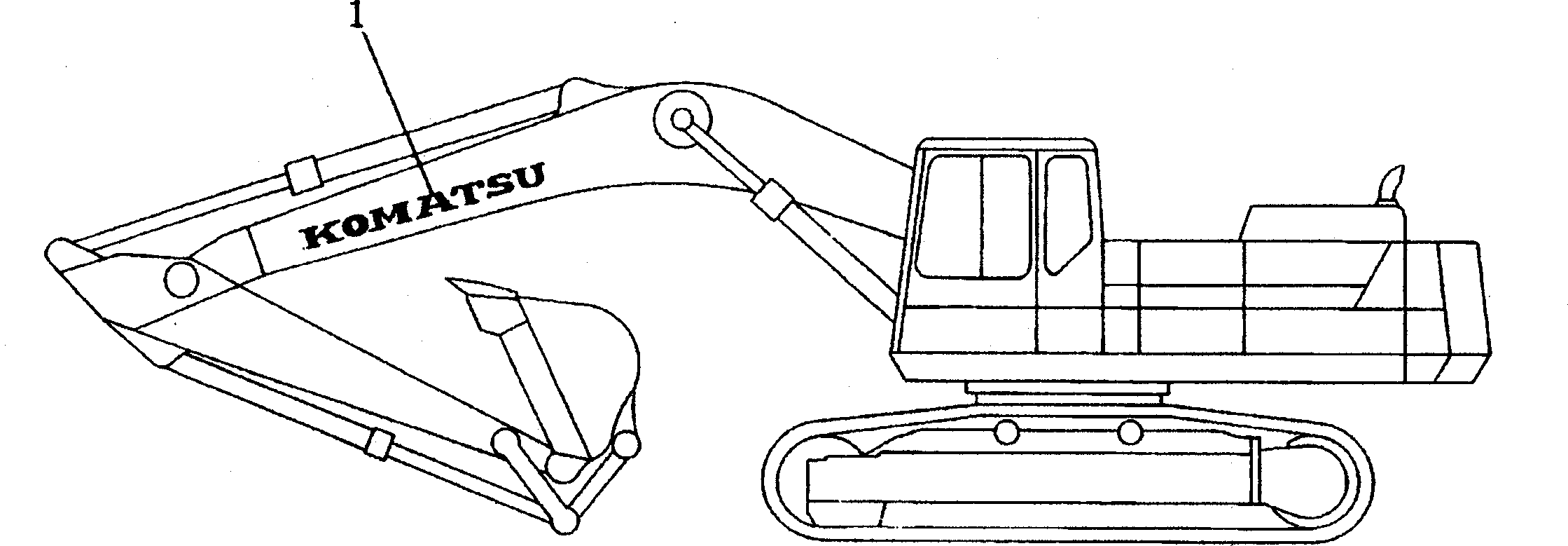 Табличка komatsu 207-00-31320 KOMATSU
