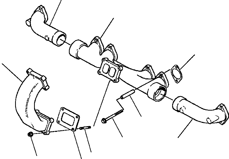 CONNECTION, INLET 1307 092 H1 KOMATSU