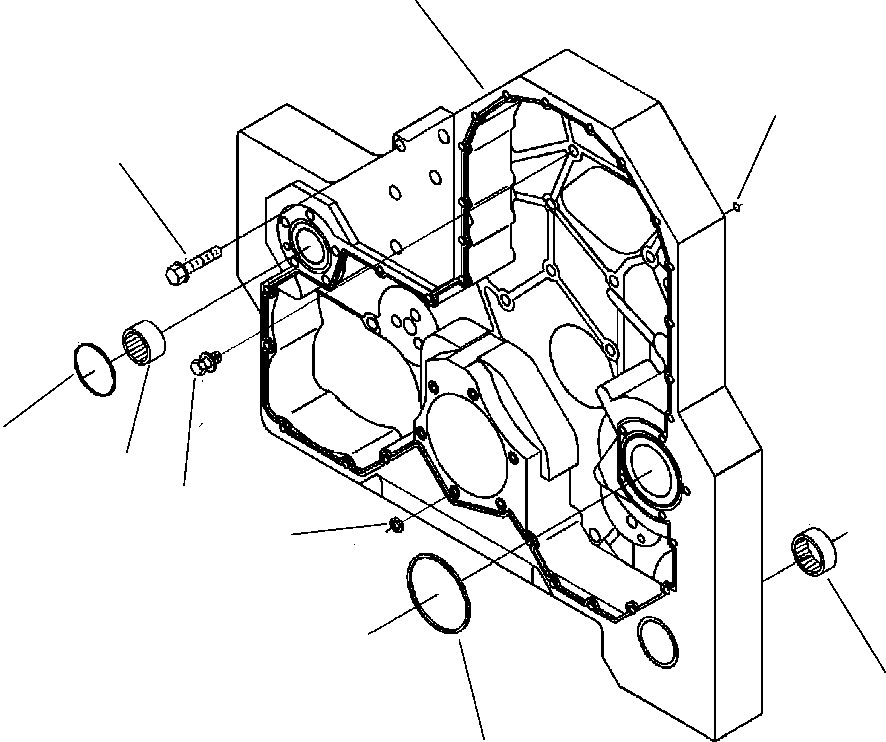 HOUSING, GEAR 1295 193 H95 KOMATSU