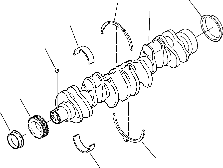 SET, MAIN BEARING - .040 IN OVERSIZE 1310 918 H91 KOMATSU