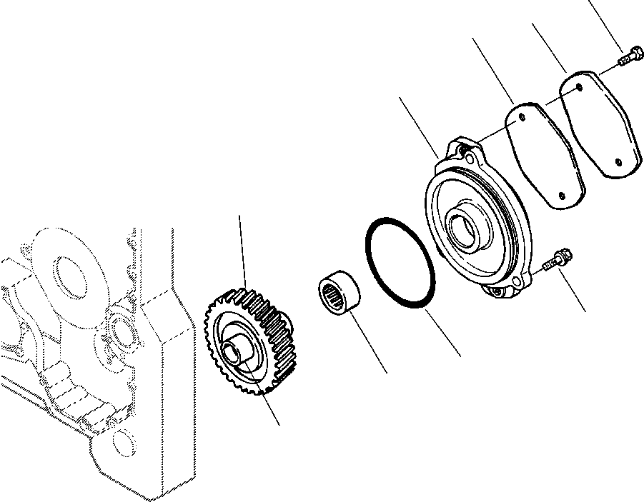 SUPPORT, HYDRAULIC PUMP 1295 200 H91 KOMATSU