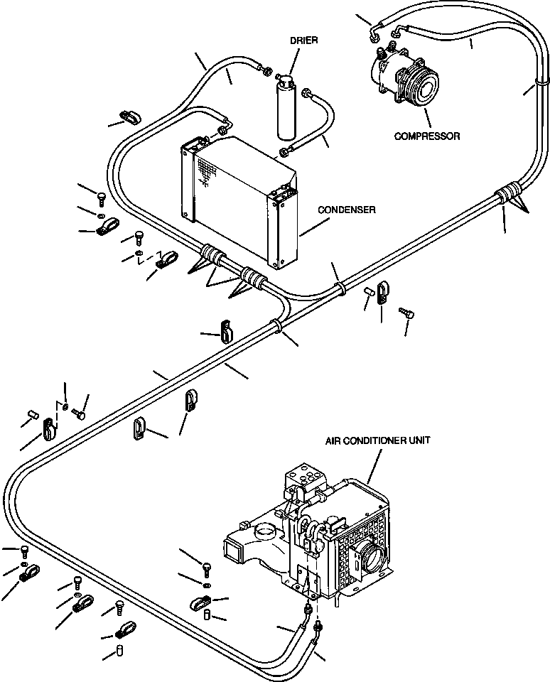 HOSE, CONDENSER TO COMPRESSOR 208-979-A140 KOMATSU