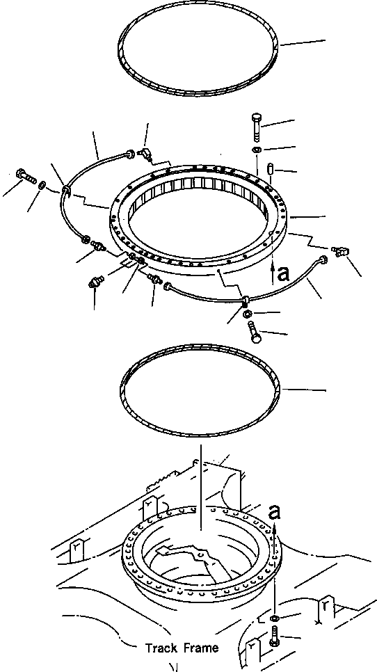 SWING CIRCLE ASSEMBLY 208-25-A3100 KOMATSU
