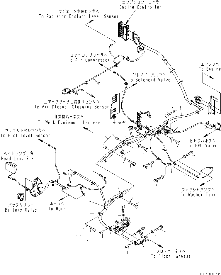 Жгут проводов 208-06-71610 KOMATSU