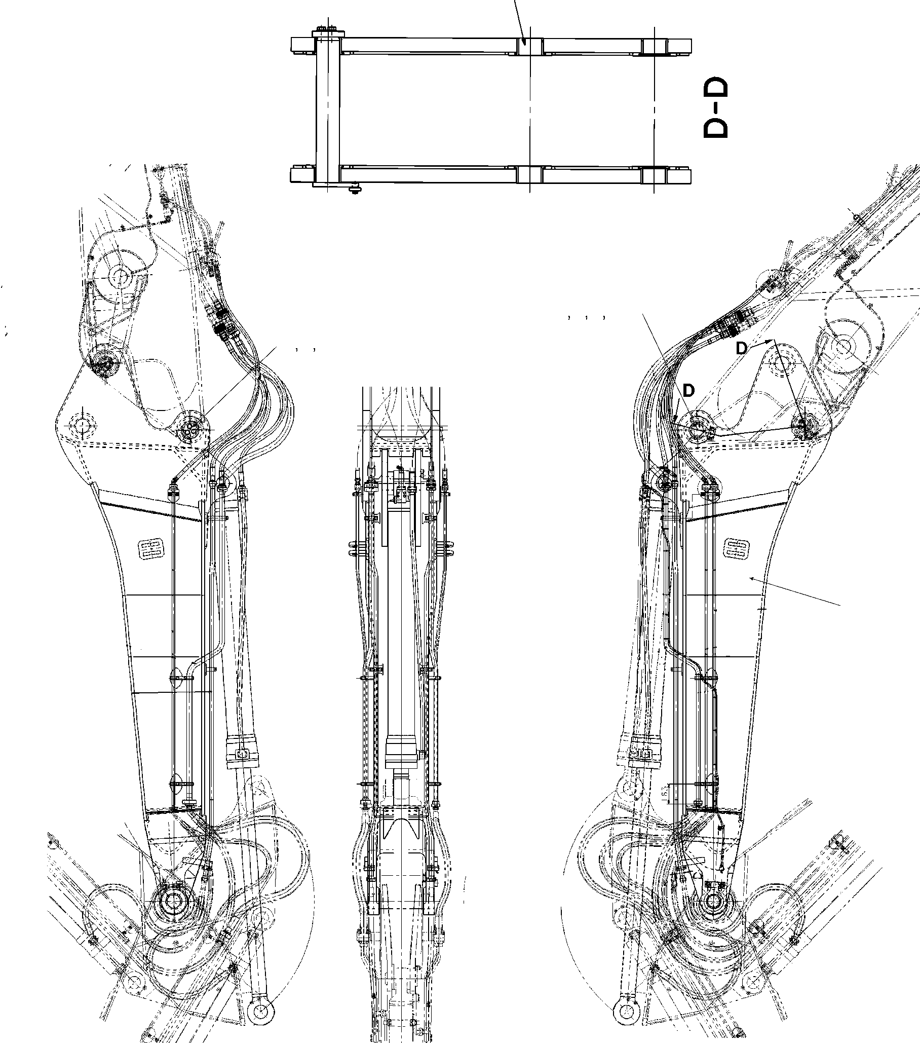 Стрела 208-70-KC860 KOMATSU