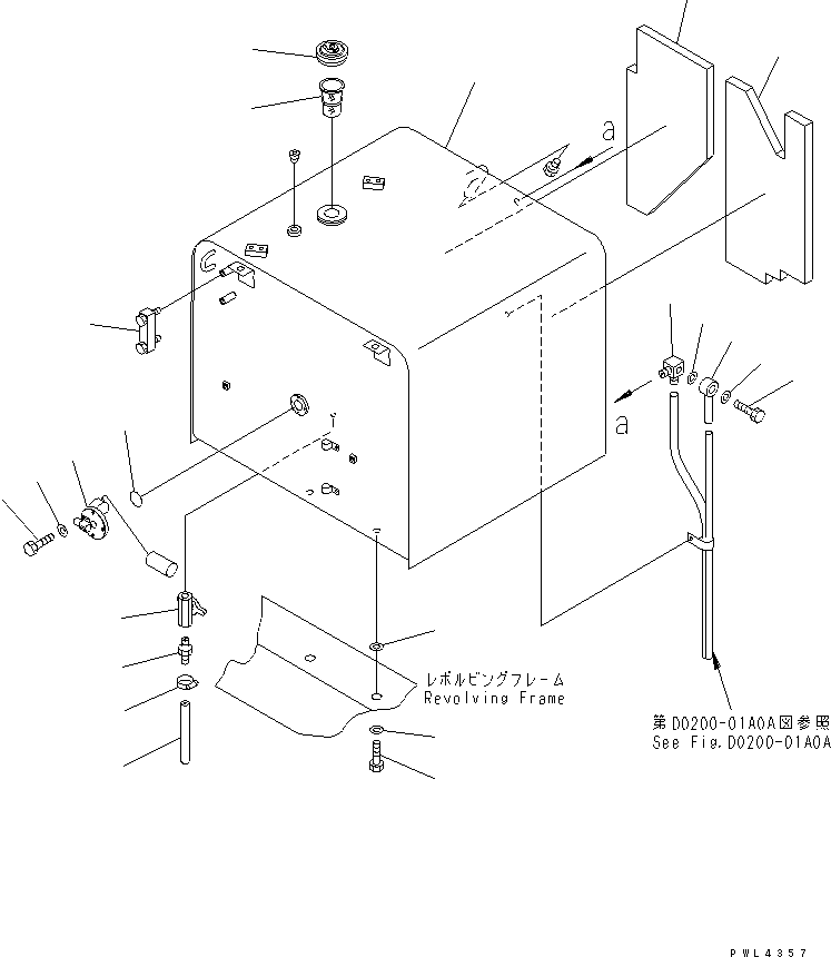 FUEL TANK ASS'Y 208-04-K1012 KOMATSU