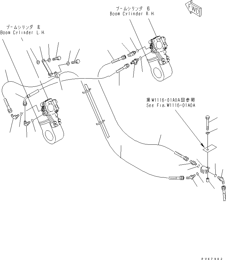 Шланг 208-62-K2221 KOMATSU