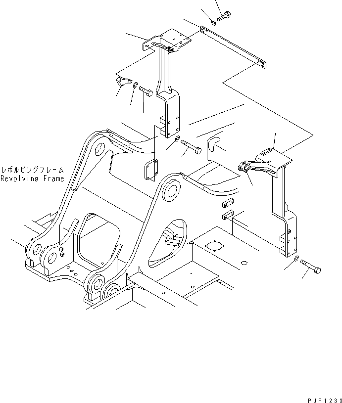Кронштейн правый 207-970-K360 KOMATSU