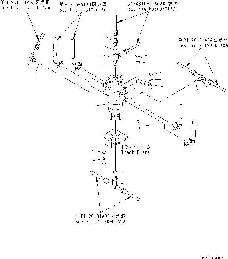 Поворотное соединение в сборе (703-09-33260) KOMATSU