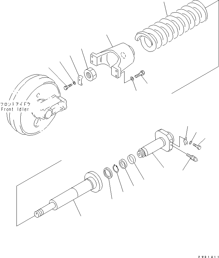 Вилка карданная 208-30-68420 KOMATSU