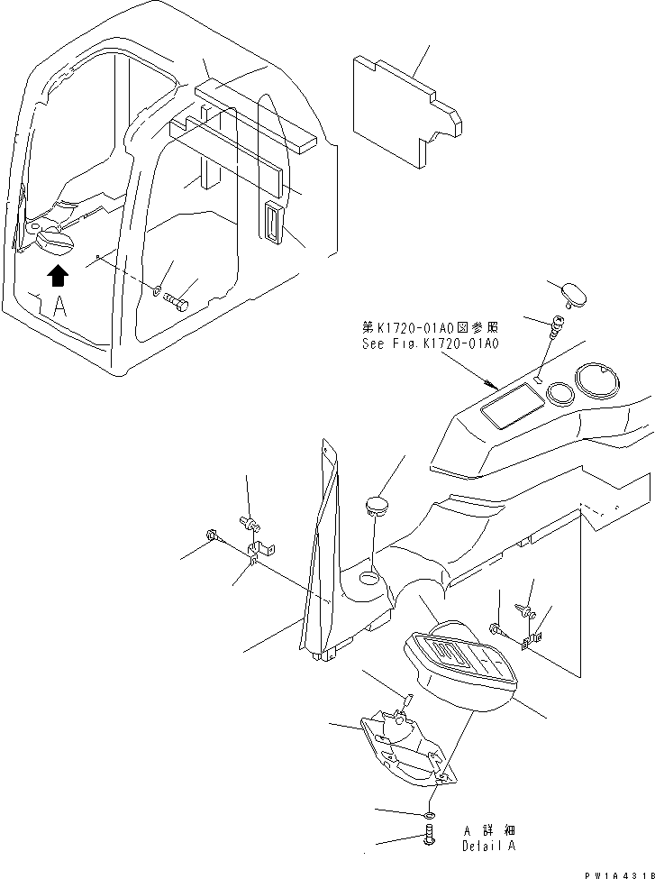 MONITOR,SEE FIG. Y1060-01A0 (7834-76-9000) KOMATSU