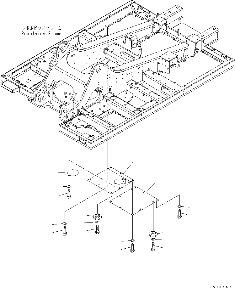Крышка 21M-54-14740 KOMATSU