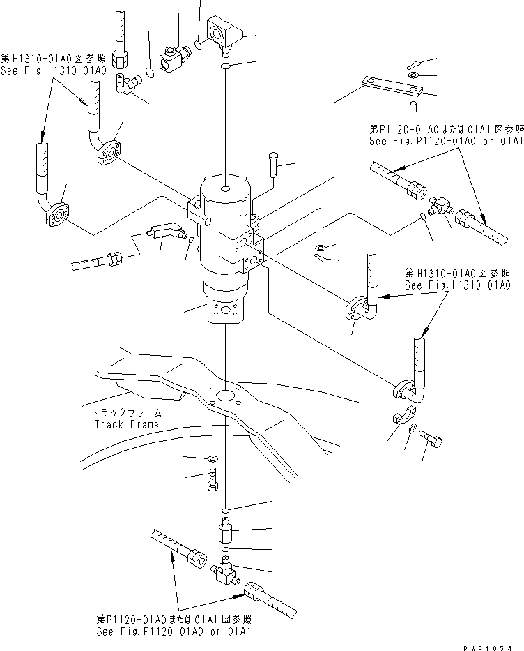 Тройник 21T-62-38190 KOMATSU