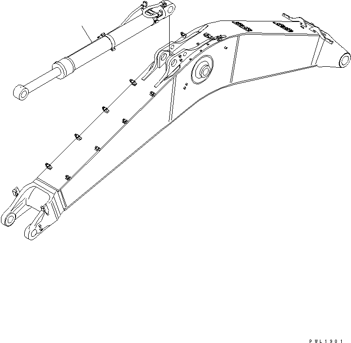 ARM CYLINDER GROUP (\8\21M-63-X2121) KOMATSU
