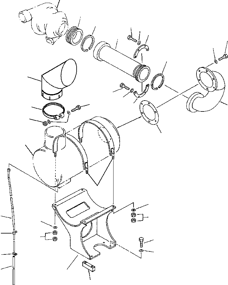 CLAMP, EXHAUST 1171352 C1 KOMATSU
