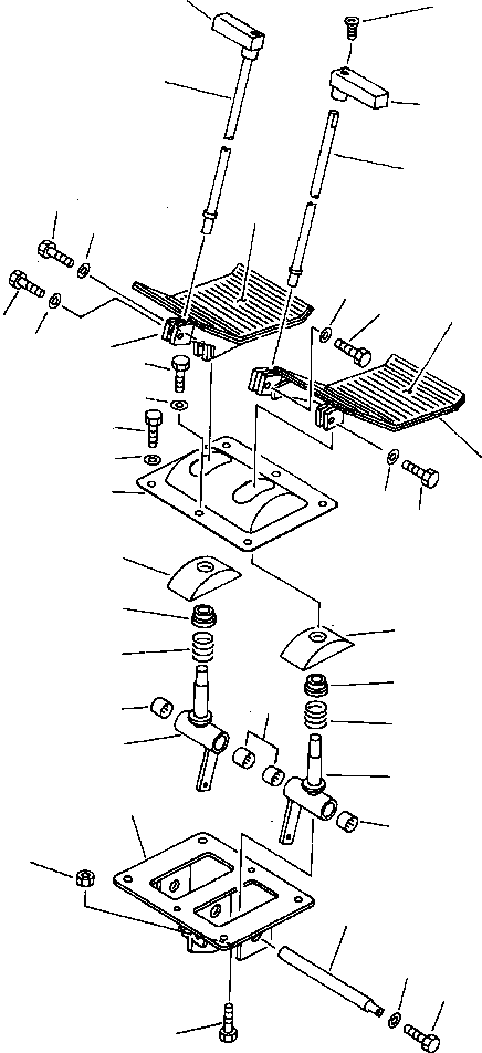 Педаль правая 205-43-73641 KOMATSU
