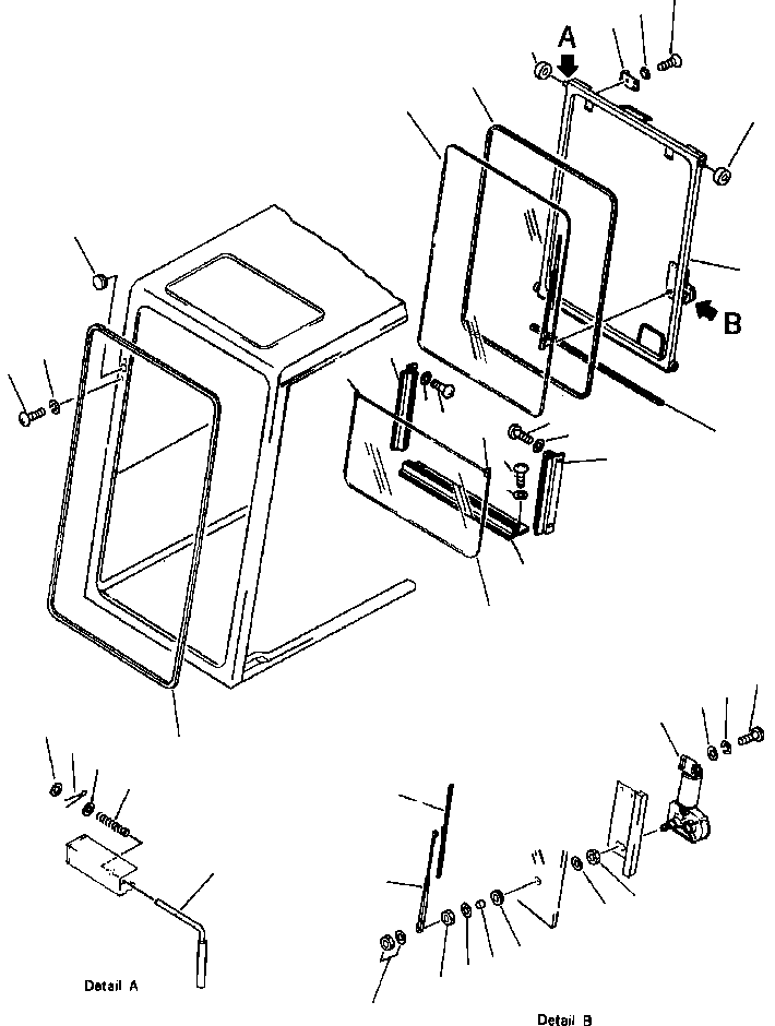 WINDOW,FRONT 209-54-51130 KOMATSU