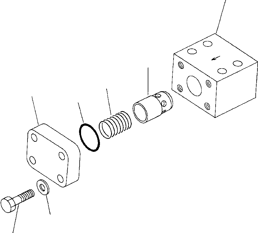 Клапан в сборе 209-60-52701 KOMATSU