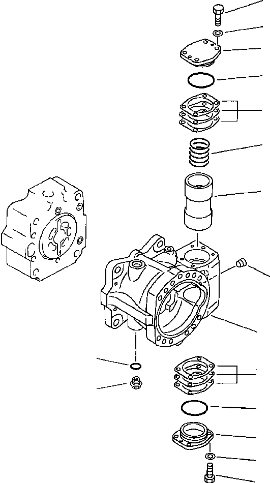 CASE ASSEMBLY, REAR 708-25-00260 KOMATSU