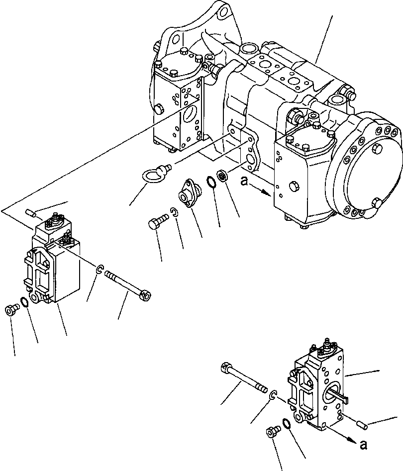 PUMP UNIT, HYDRAULIC - NO. 2 708-25-50200 KOMATSU