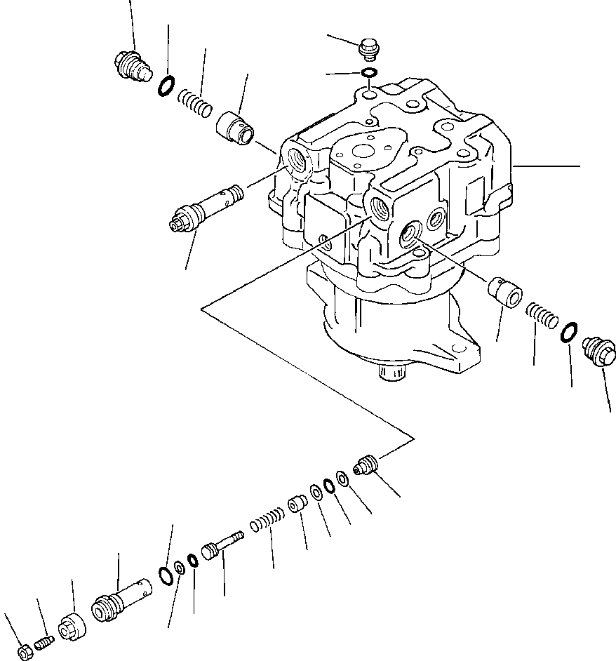 Предохранительный клапан в сборе 702-77-00200 KOMATSU
