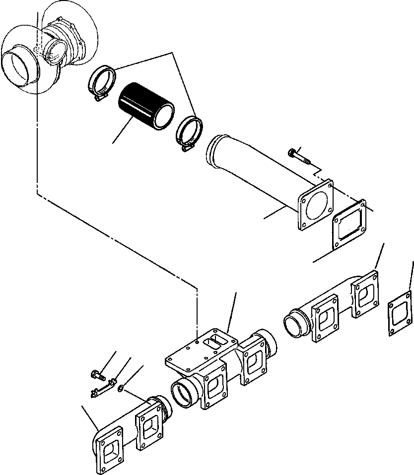 MANIFOLD, EXHAUST 1241 439 H1 KOMATSU