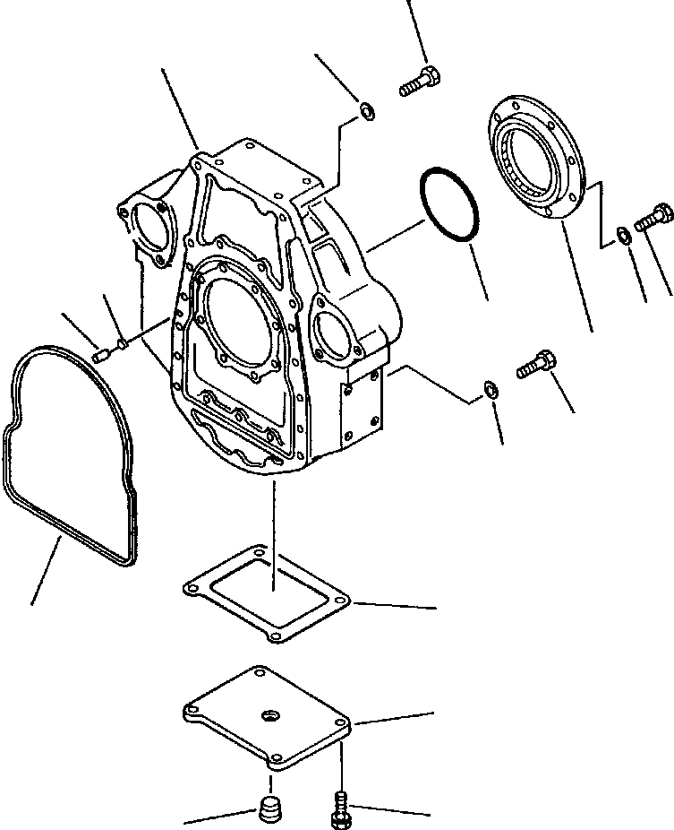SPINDLE, FAN 1239 701 H1 KOMATSU