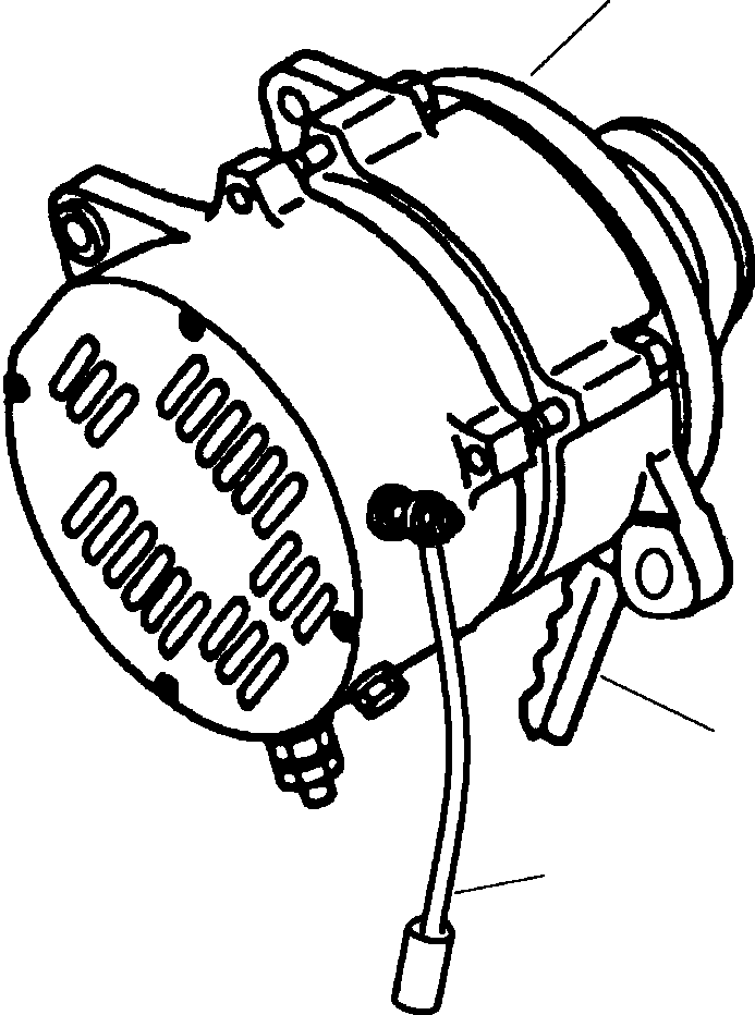 ALTERNATOR, 24V 50A 672901C91 KOMATSU