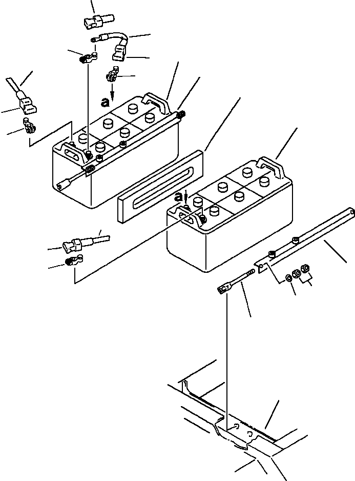 WIRE, CONNECTING BOTH BATTERIES 08028-45005 KOMATSU