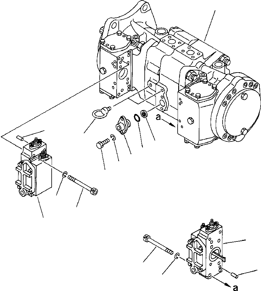 PUMP UNIT, HYDRAULIC - NO. 2 708-25-04080 KOMATSU