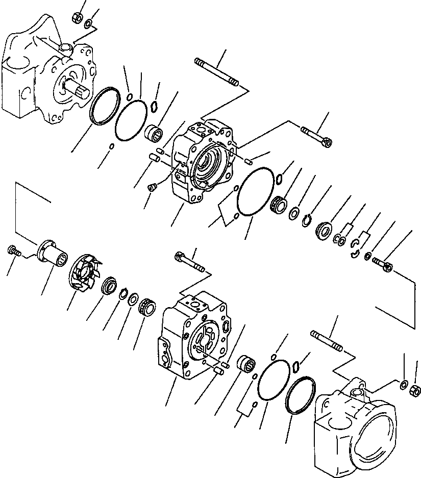 END CAP ASSEMBLY, FRONT 708-25-00660 KOMATSU