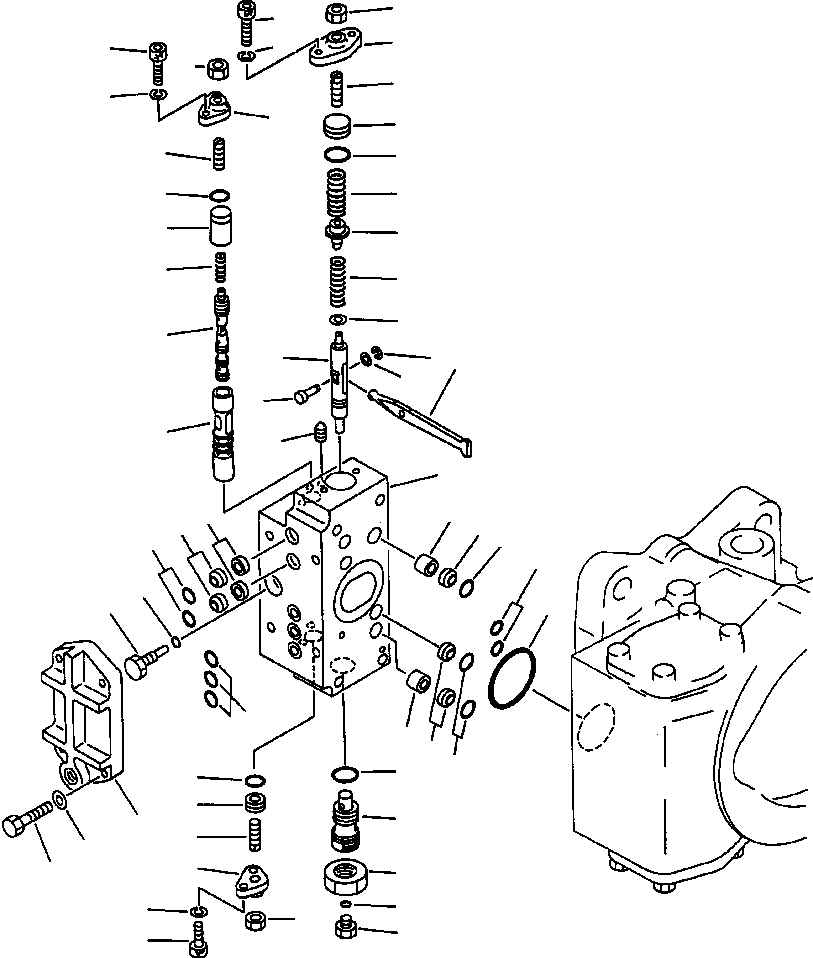 VALVE ASSEMBLY, REAR SERVO 708-25-09220 KOMATSU