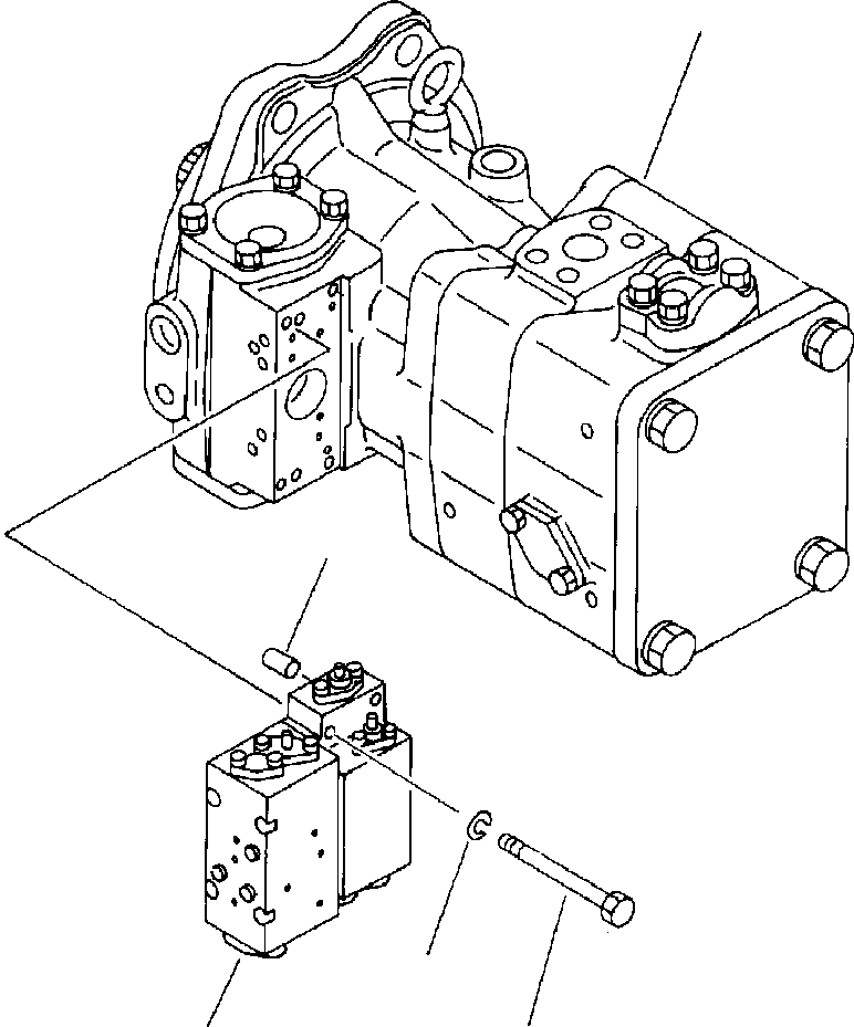 PUMP ASS'Y,(HPV 160) 708-17-01040 KOMATSU