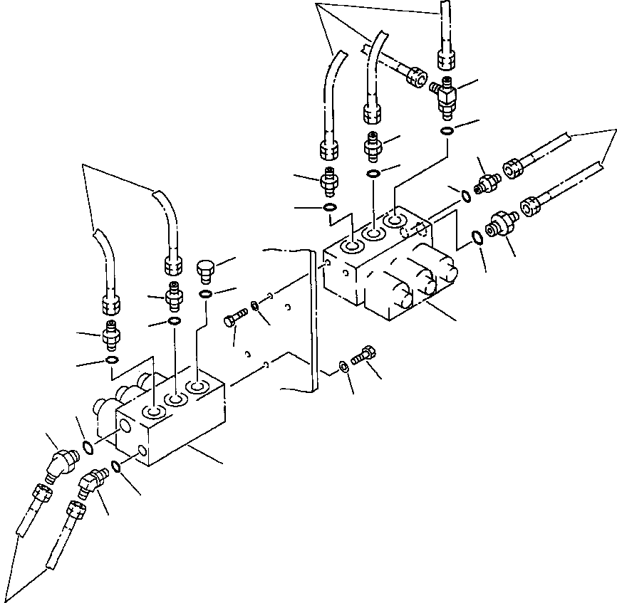 Угольник 22X-61-18550M KOMATSU