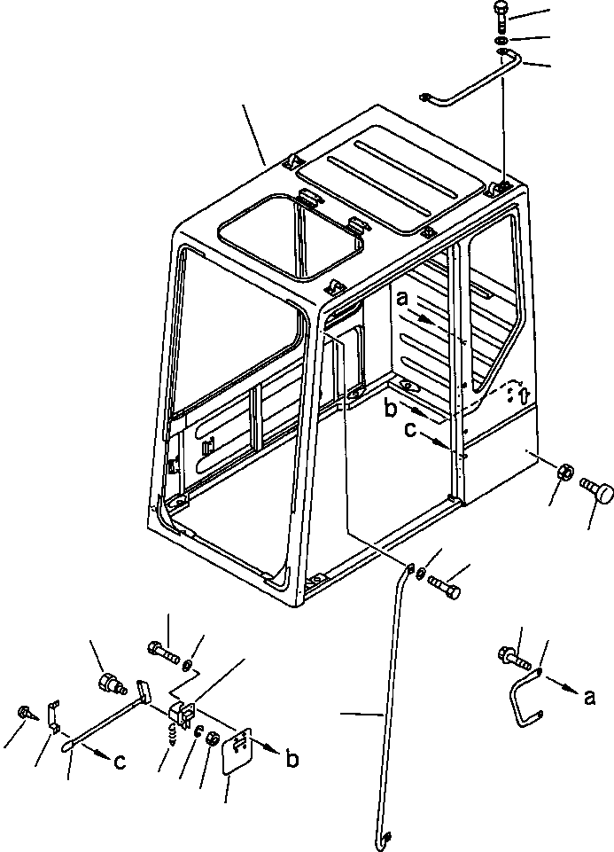 OPERATOR'S CAB ASSEMBLY 209-54-00143 KOMATSU