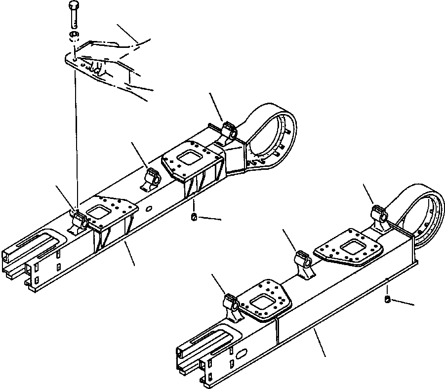 FRAME, L.H. TRACK 209-30-62210 KOMATSU